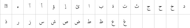 Arabic Typesetting Bangla Font